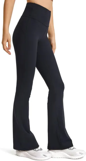20"/ 25"/ 30" High Waisted Yoga Leggings No Front Seam Compression Workout Leggings/Flared Pants/Warm Leggings