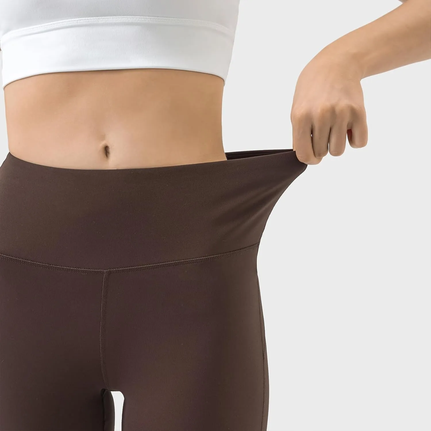 20"/ 25"/ 30" High Waisted Yoga Leggings No Front Seam Compression Workout Leggings/Flared Pants/Warm Leggings