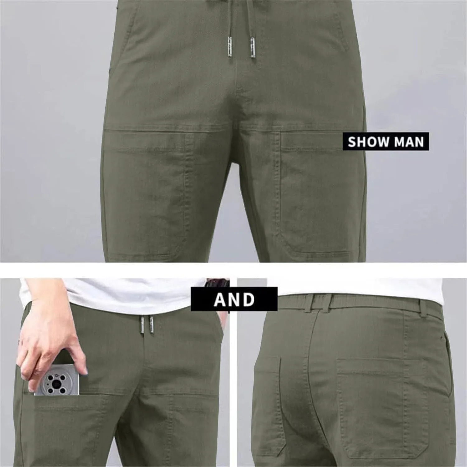 Acegents Cargo Pants, Acegents Mens Pants, Multipants - High Stretch Multi-Pocket Durable Cargo Pants Tactical Pants