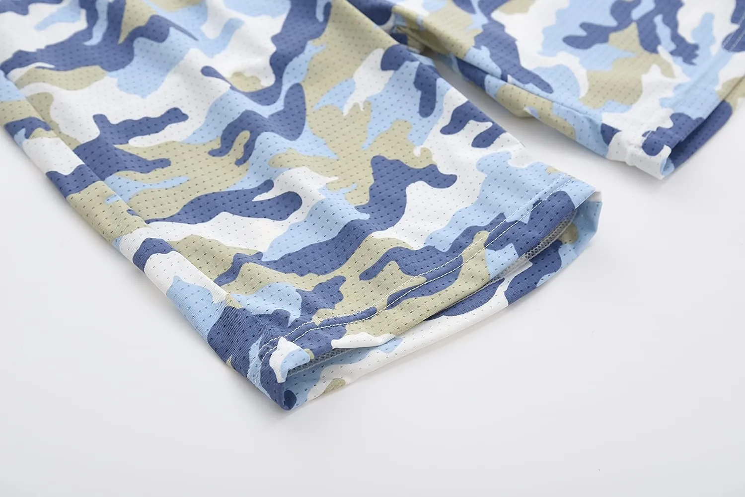 ACESTAR Boys Camouflage Athletic Shorts - Quick Dry Active Youth Printed Camo Core Mesh Sport Shorts with Pockets