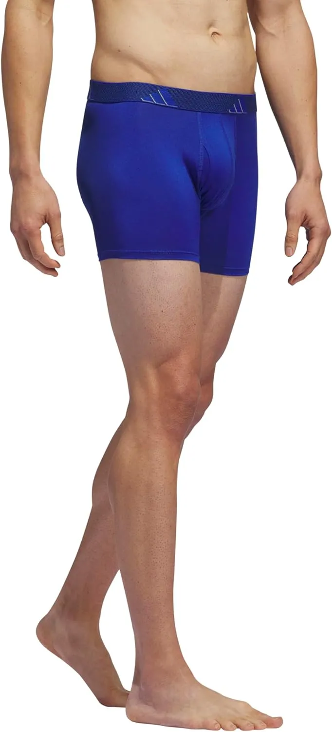 adidas Men's Stretch Cotton Boxer Brief Underwear (3-Pack) -2020