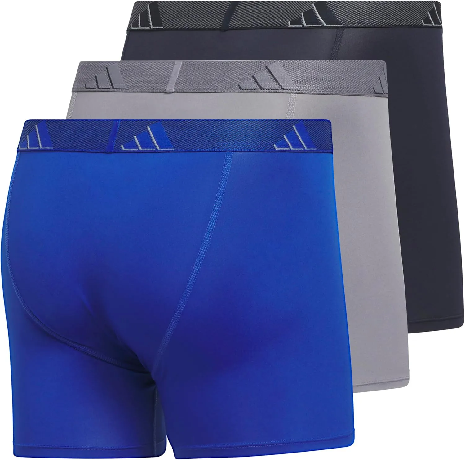 adidas Men's Stretch Cotton Boxer Brief Underwear (3-Pack) -2020