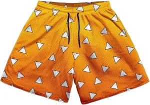 Anime Men's Gym Shorts Graphic Shorts Quick Dry Board Shorts Summer Jogging Fitness Basketball Shorts 5inch