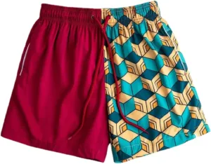 Anime Men's Gym Shorts Graphic Shorts Quick Dry Board Shorts Summer Jogging Fitness Basketball Shorts 5inch
