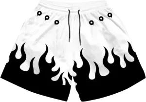 Anime Men's Gym Shorts Graphic Shorts Quick Dry Board Shorts Summer Jogging Fitness Basketball Shorts 5inch