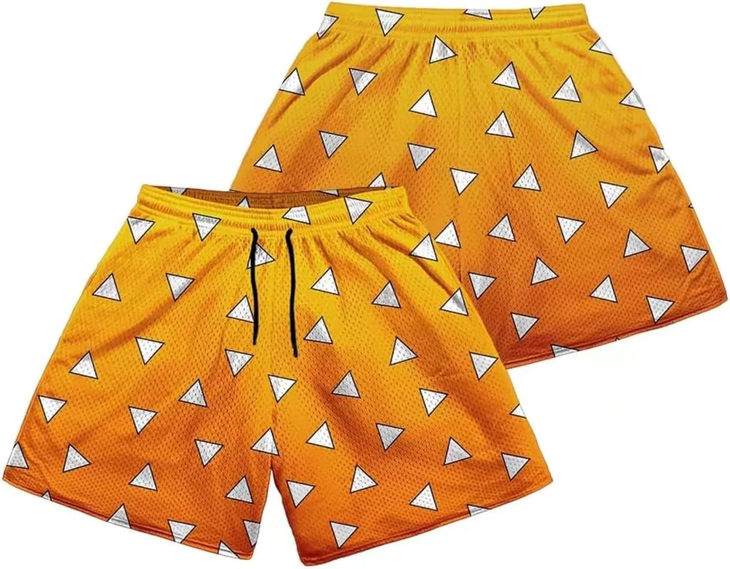 Anime Men's Gym Shorts Graphic Shorts Quick Dry Board Shorts Summer Jogging Fitness Basketball Shorts 5inch
