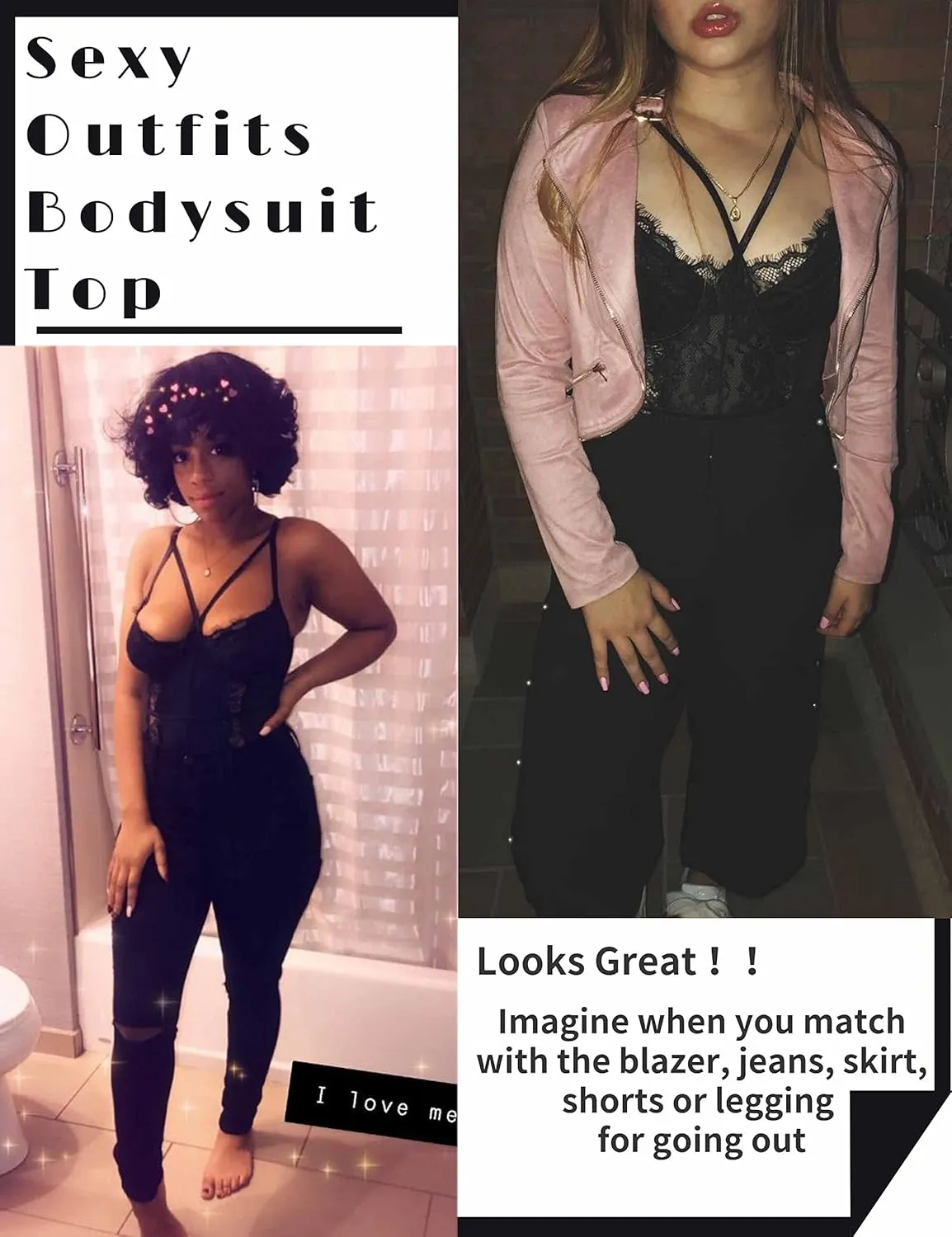 Aranmei Lingerie for Women Eyelash Lace Strappy Sexy Teddy Babydoll Lingerie with Snap Crotch