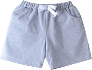 Baby Boys Shorts Casual Toddler Pull On Jogger Short Drawstring Elastic Waist Girls Cotton Pants Birthday Girl Outfit