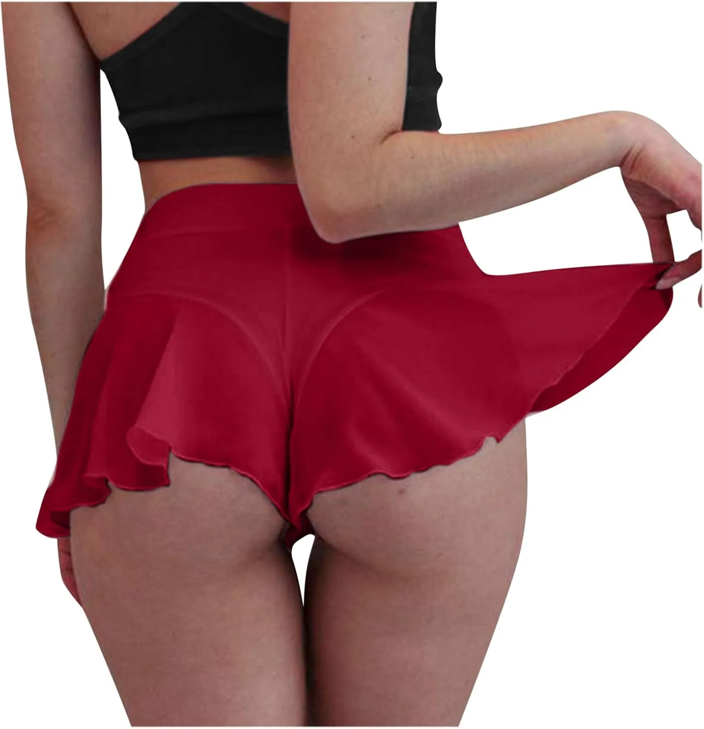 Babydoll Lingerie for Women Mini Pleated Skirts for Women Mini Plaid Skirt Short Skirts a Line Skater Skirt for Lingerie Schoolgirl Corset Lingerie