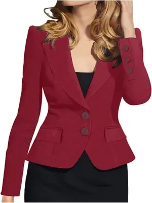 Blazers for Women Casual Business Women Blazers Long Sleeve Prtite Trendy Blazer Loose Fit Oversized Jackets
