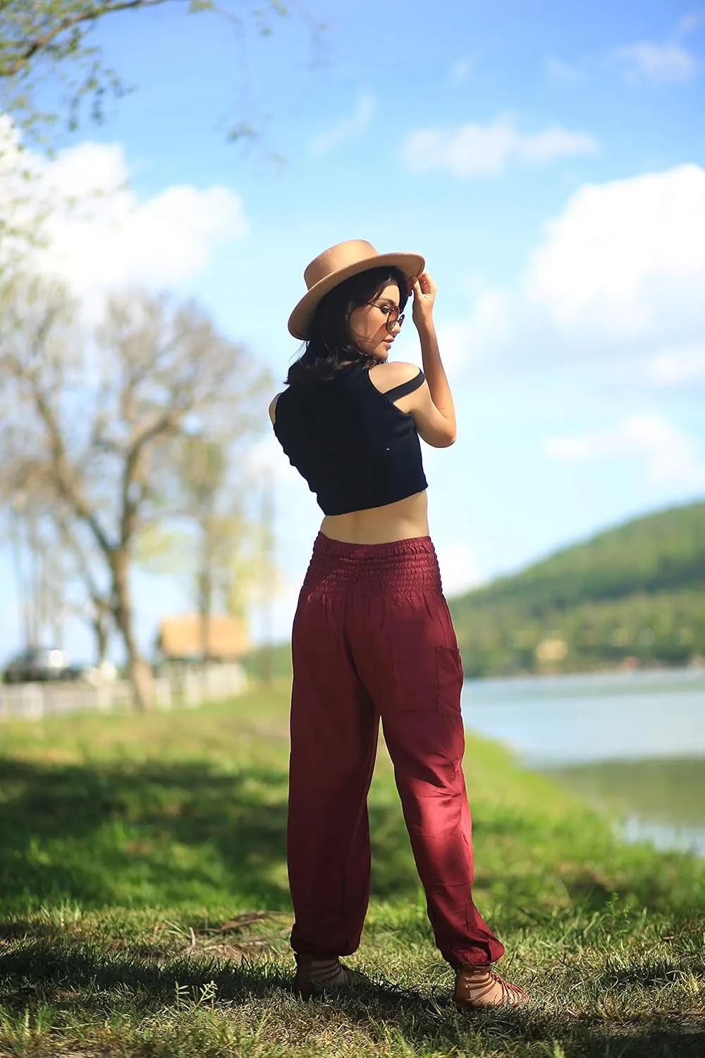 Boho Pants Harem Pants Yoga Trousers for Woman Bohemian Beach Pants