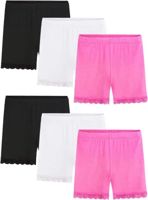 BOOPH Lace Bike Short Girls Dance Undershorts Underwear for Play or Underdress