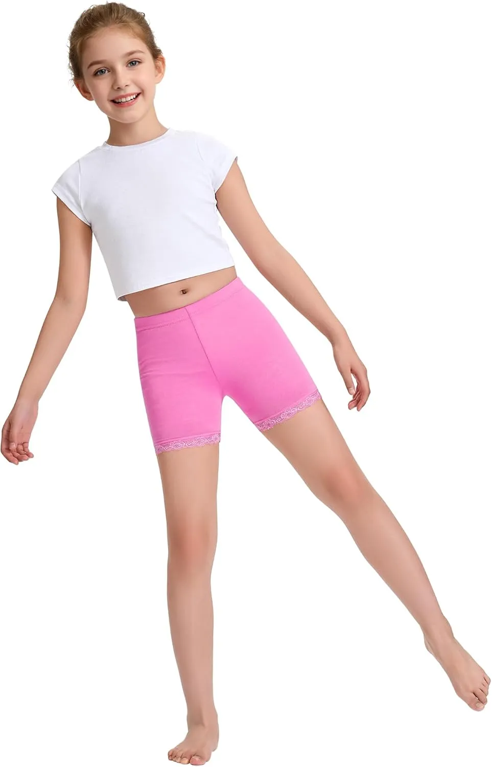 BOOPH Lace Bike Short Girls Dance Undershorts Underwear for Play or Underdress