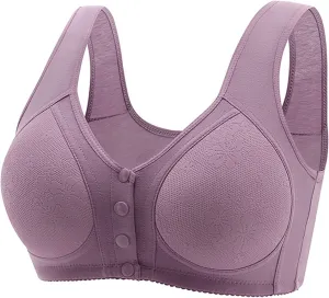 Bras for Women, Charm Front Closure Bras for Women, Comfortable No Underwire Bra Breathable Bra for Women
