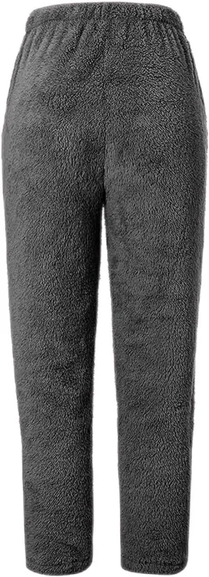 BZGTZT Fleece Pajama Pants For Women Winter Cozy Lounge Pants Warm Soft Sherpa Lined Fleece Pj Bottoms Sleepwear Loungewear