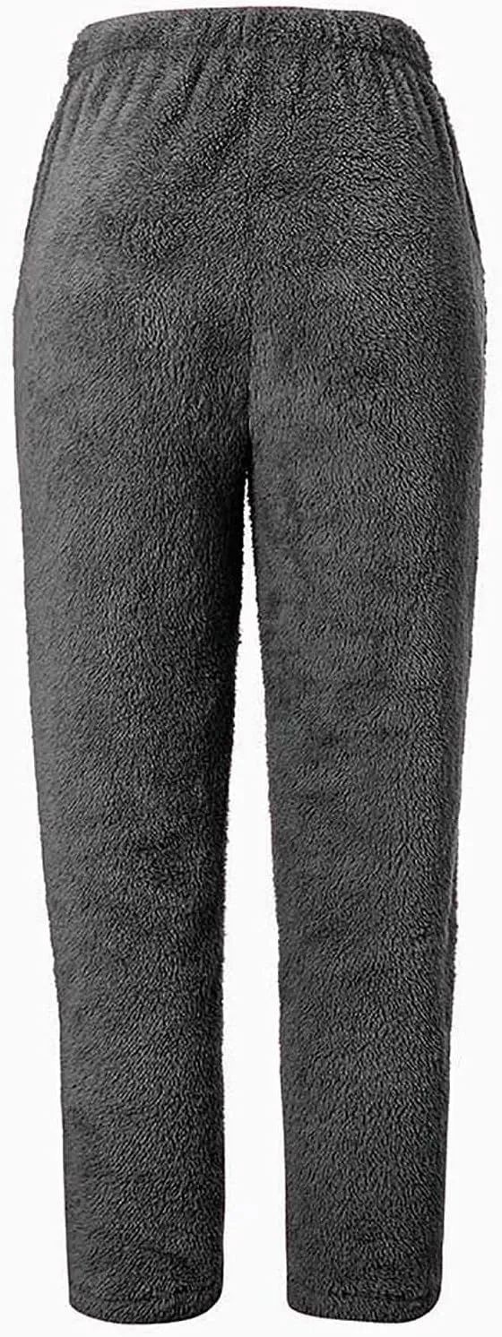 BZGTZT Fleece Pajama Pants For Women Winter Cozy Lounge Pants Warm Soft Sherpa Lined Fleece Pj Bottoms Sleepwear Loungewear