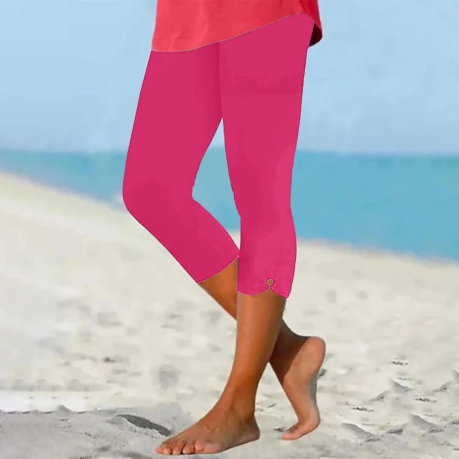 Capri Leggings for Women Tummy Control High Waisted Workout Leggings Gym Leggingscasual Trendy Leggings for 2025