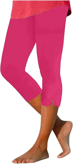 Capri Leggings for Women Tummy Control High Waisted Workout Leggings Gym Leggingscasual Trendy Leggings for 2025