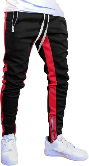 Cargo Pants for Men Relaxed Fit Drawstring Work Joggers with Pockets Mens Casual Pants Stretch Slim Fit Workout Pants