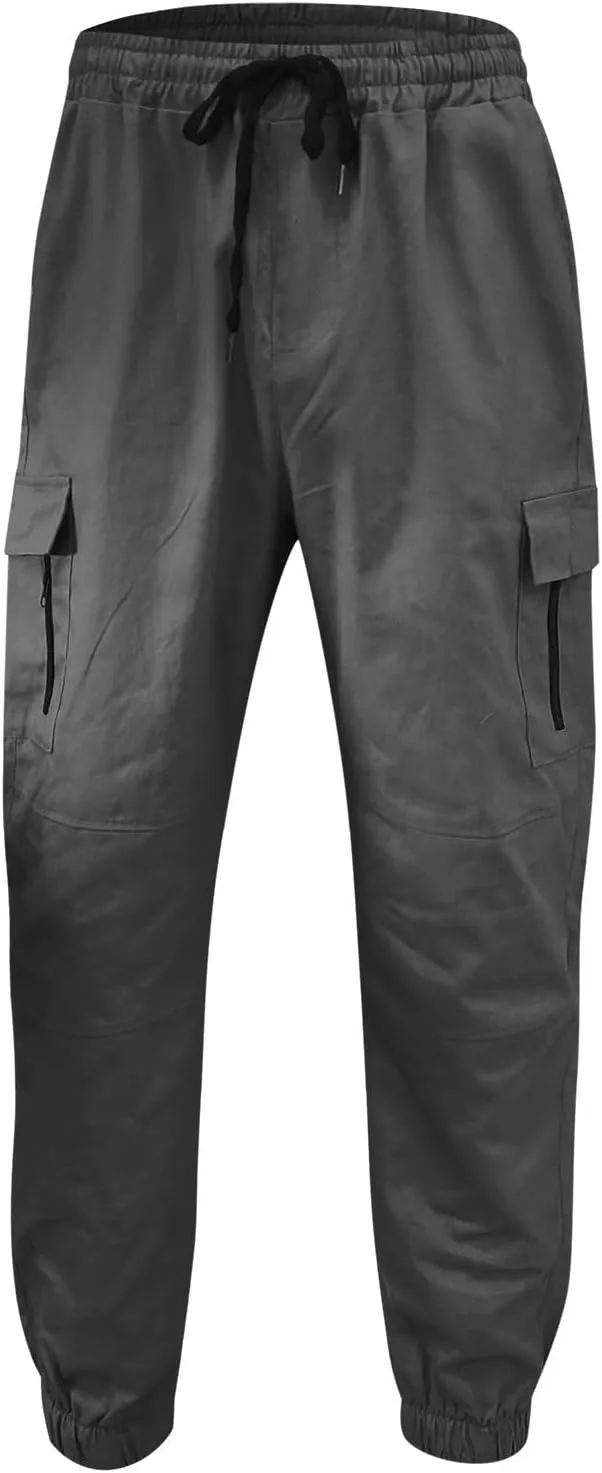 Cargo Pants for Men Relaxed Fit Jogger Sweatpants with Pockets Mens Heavyweight Fleece Cargo Sweatpants Fashion Sport