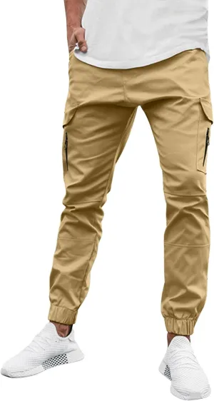 Cargo Pants for Men Relaxed Fit Jogger Sweatpants with Pockets Mens Heavyweight Fleece Cargo Sweatpants Fashion Sport