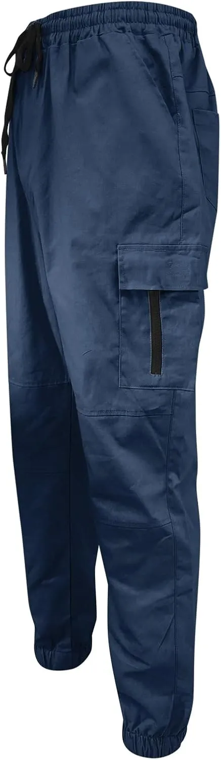 Cargo Pants for Men Relaxed Fit Jogger Sweatpants with Pockets Mens Heavyweight Fleece Cargo Sweatpants Fashion Sport