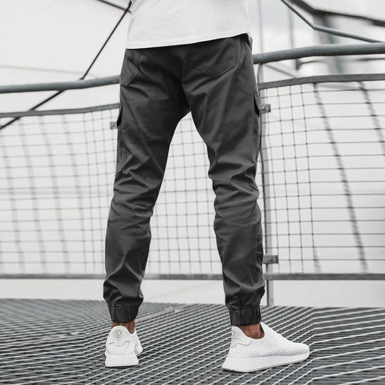 Cargo Pants for Men Relaxed Fit Jogger Sweatpants with Pockets Mens Heavyweight Fleece Cargo Sweatpants Fashion Sport