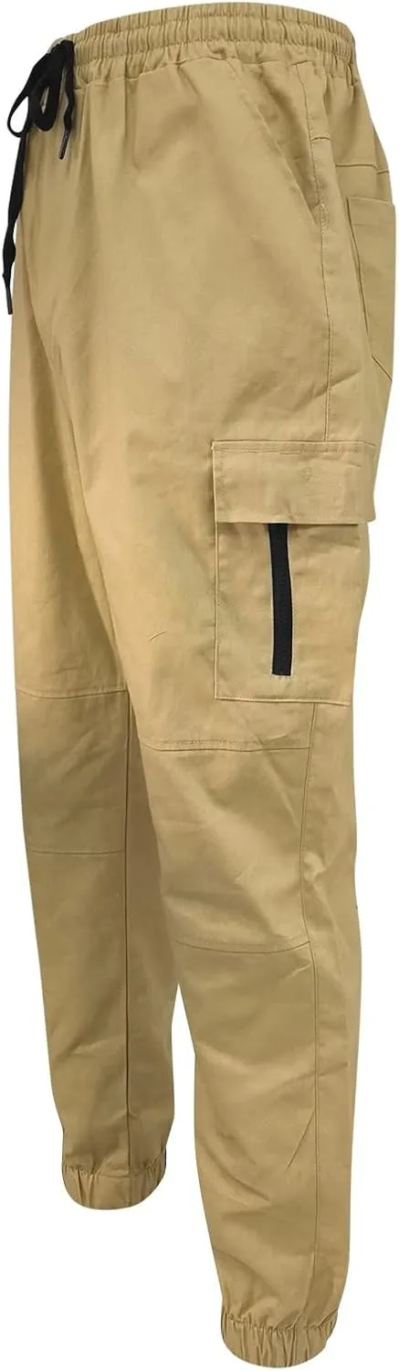 Cargo Pants for Men Relaxed Fit Jogger Sweatpants with Pockets Mens Heavyweight Fleece Cargo Sweatpants Fashion Sport