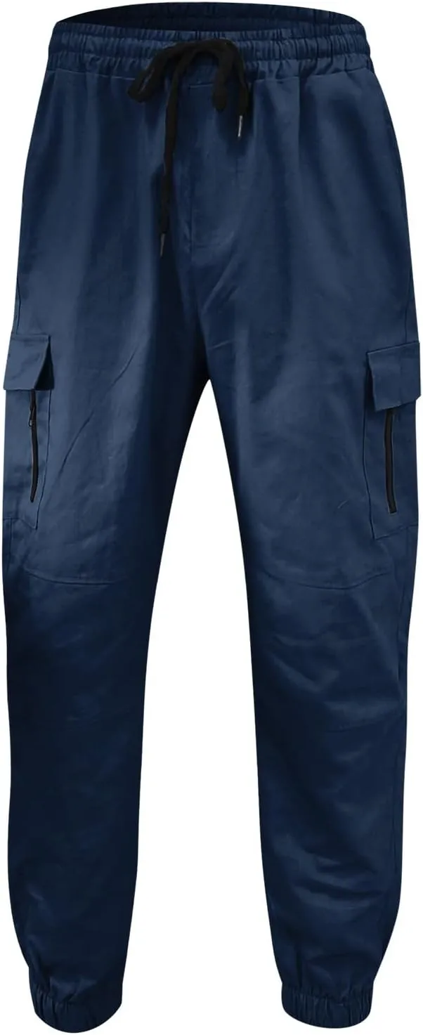 Cargo Pants for Men Relaxed Fit Jogger Sweatpants with Pockets Mens Heavyweight Fleece Cargo Sweatpants Fashion Sport