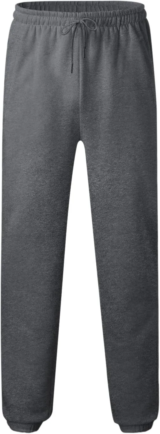 Cargo Pants for Men Relaxed Fit Pant Mens Fleece Active Athletic Workout Jogger Sweatpants for Men with Zipper Pocket