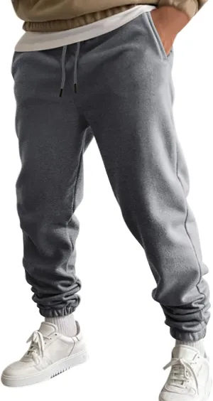 Cargo Pants for Men Relaxed Fit Pant Mens Fleece Active Athletic Workout Jogger Sweatpants for Men with Zipper Pocket