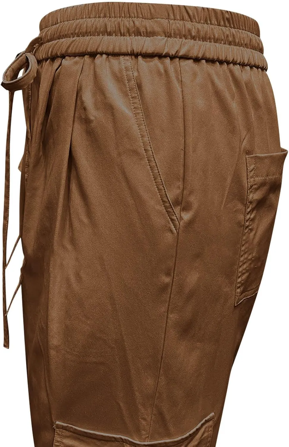 Cargo Pants for Women Casual Elastic Waist Drawstring Pants Straight Leg Comfy Y2k Trousers Streetwear with Pockets
