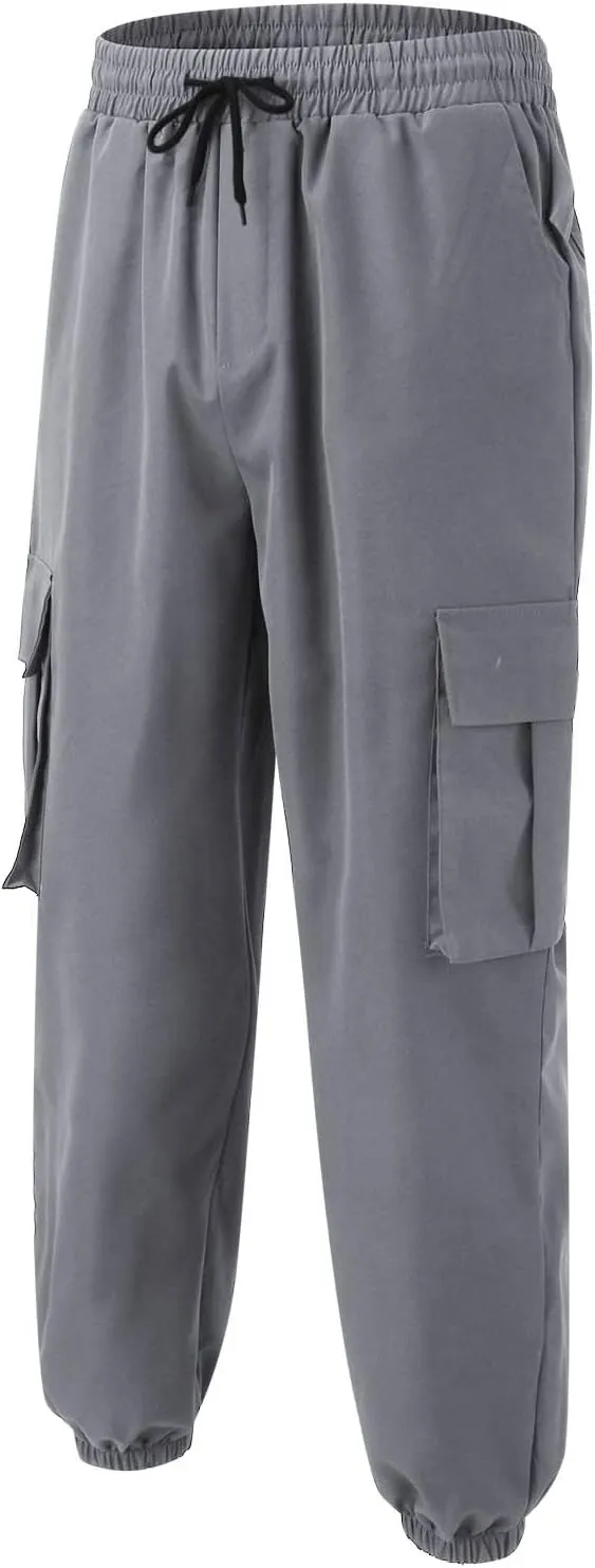 Cargo Sweatpants for Men Mens Lounge Pants Trousers Baggy Jogger Cargo Pants for Men Men's Relaxed Straight-Fit Cargo