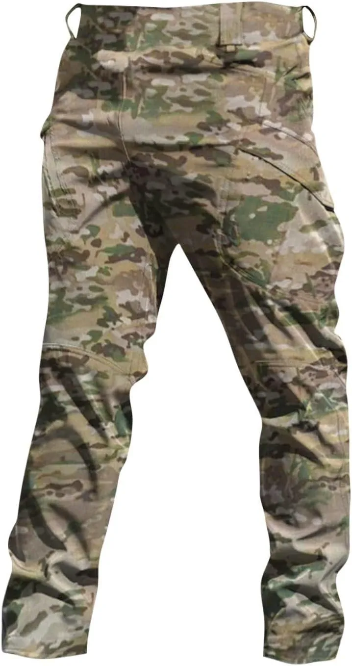 Carpenter Pants for Men Relaxed Fit Stretch Tactical Pants Flex Baggy Camo Hunting Pants Ripstop Camouflage Pants