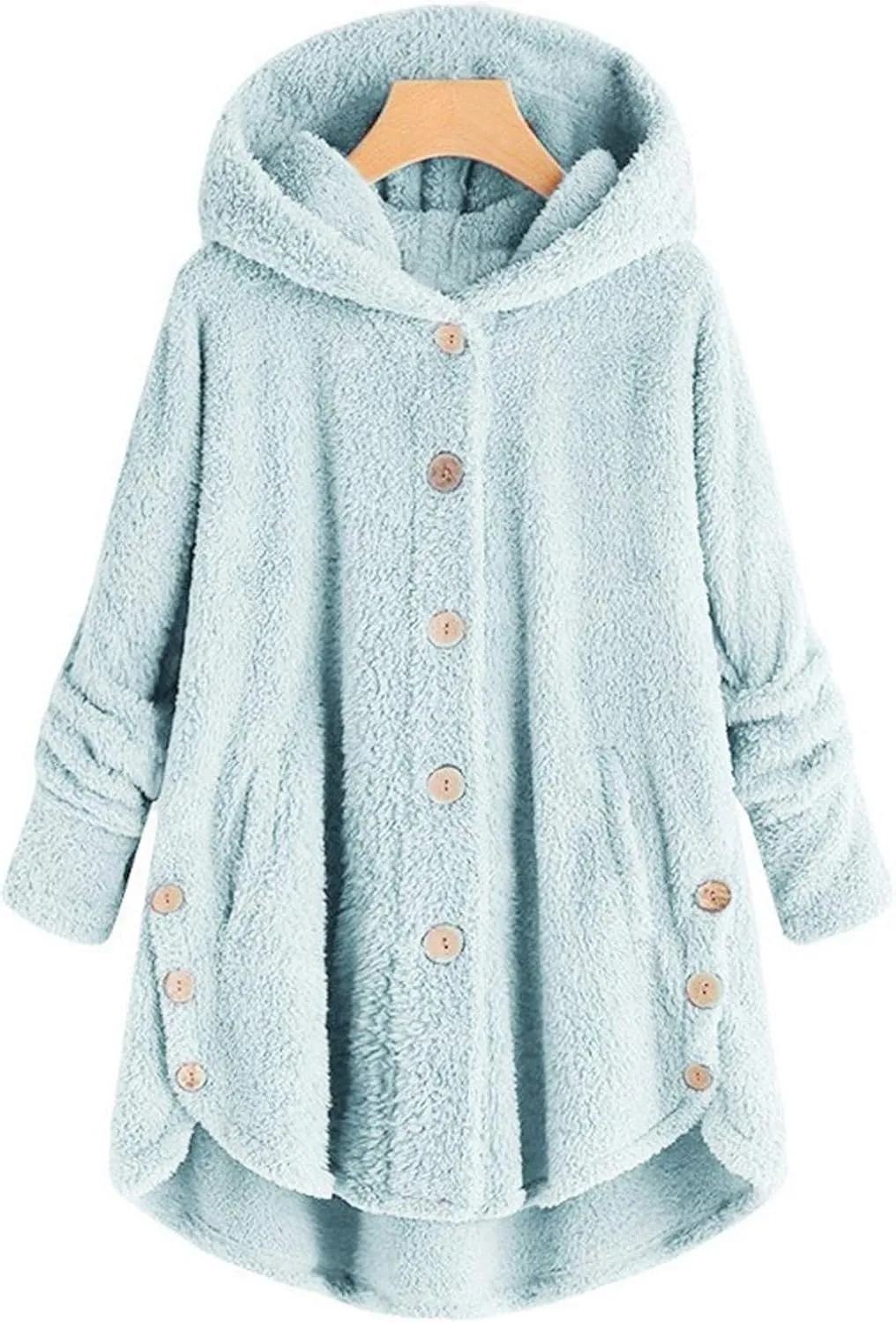 Ceboyel Womens Fuzzy Fleece Jackets Sherpa Winter Coats Cardigan Button Down Teddy Coat Hoodie Trendy Warm Loungewear 2023