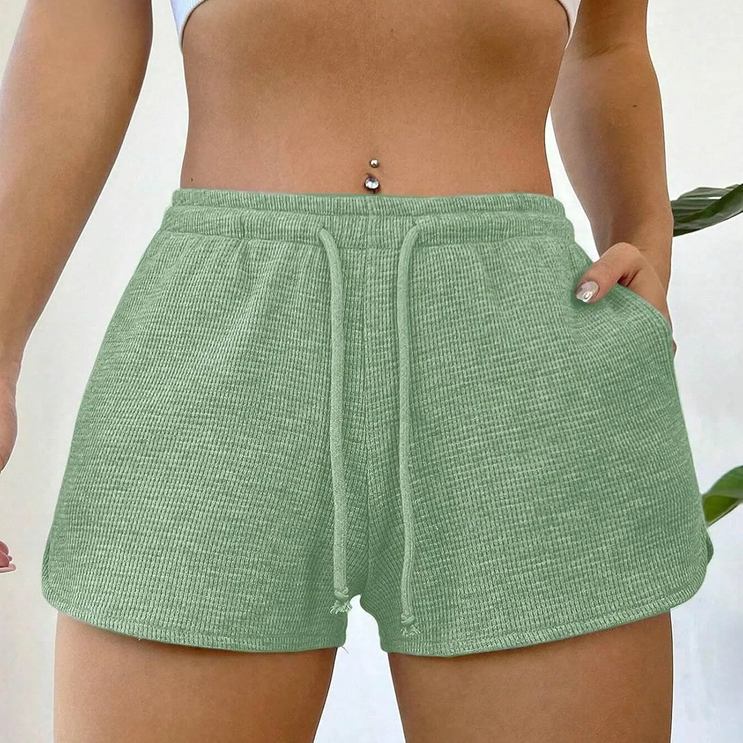 Chicken Legs Running Shorts Women Quick Dry Athletic Sports Shorts Lightweight Active Workout Gym Shorts