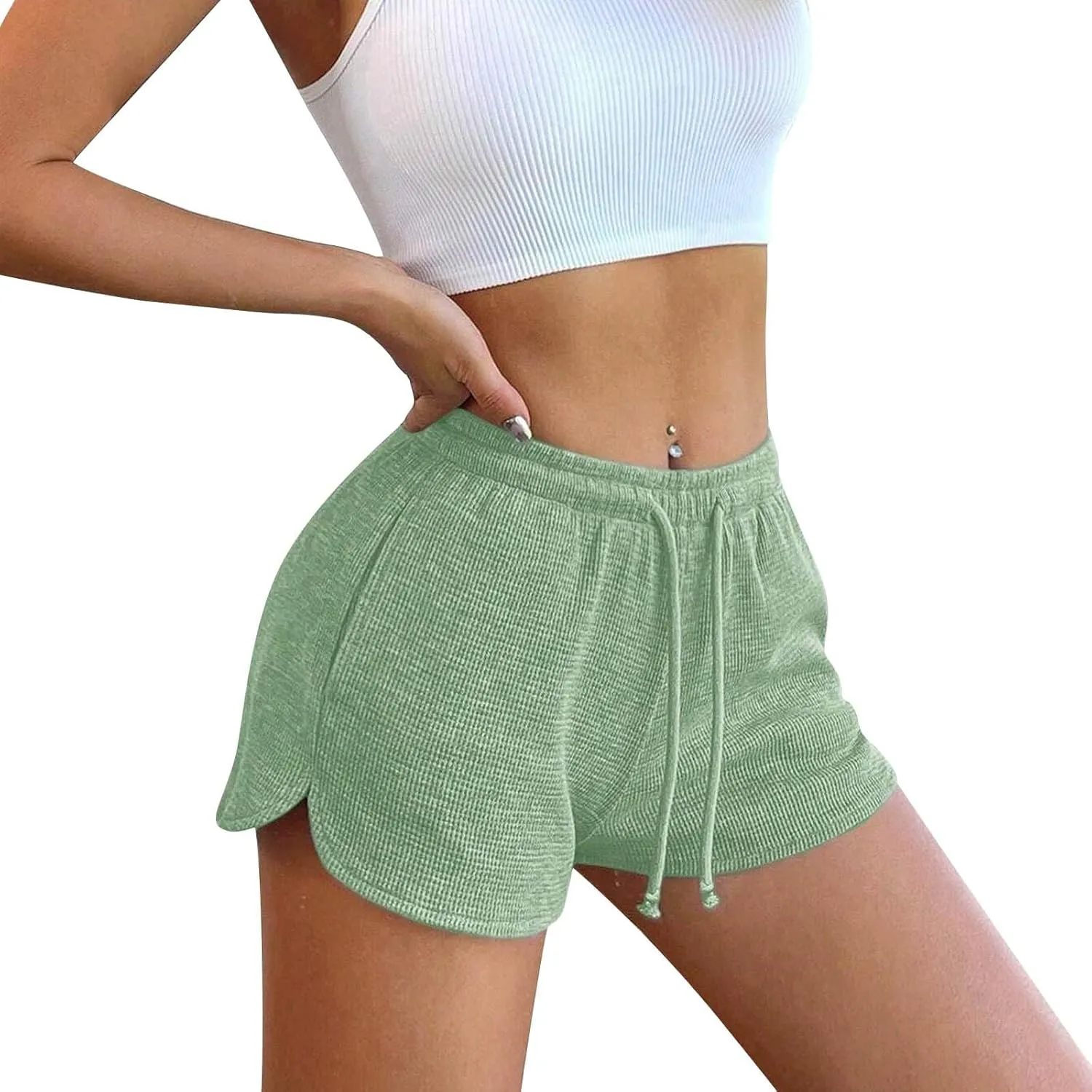 Chicken Legs Running Shorts Women Quick Dry Athletic Sports Shorts Lightweight Active Workout Gym Shorts