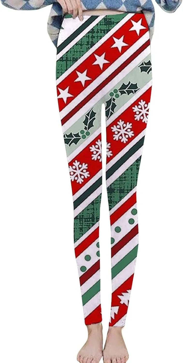 Cotton Leggings for Women Halloween Print Cute Style Leggings Super High Waisted High Waist Tummy Control Leggings