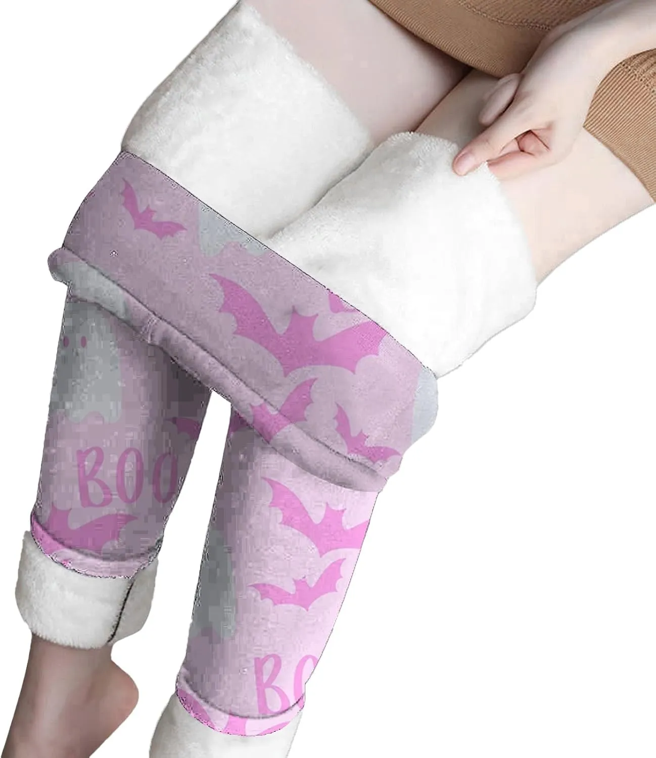Cotton Leggings for Women Halloween Print Cute Style Leggings Super High Waisted High Waist Tummy Control Leggings