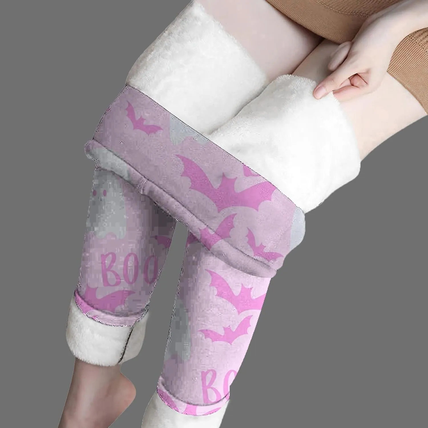 Cotton Leggings for Women Halloween Print Cute Style Leggings Super High Waisted High Waist Tummy Control Leggings
