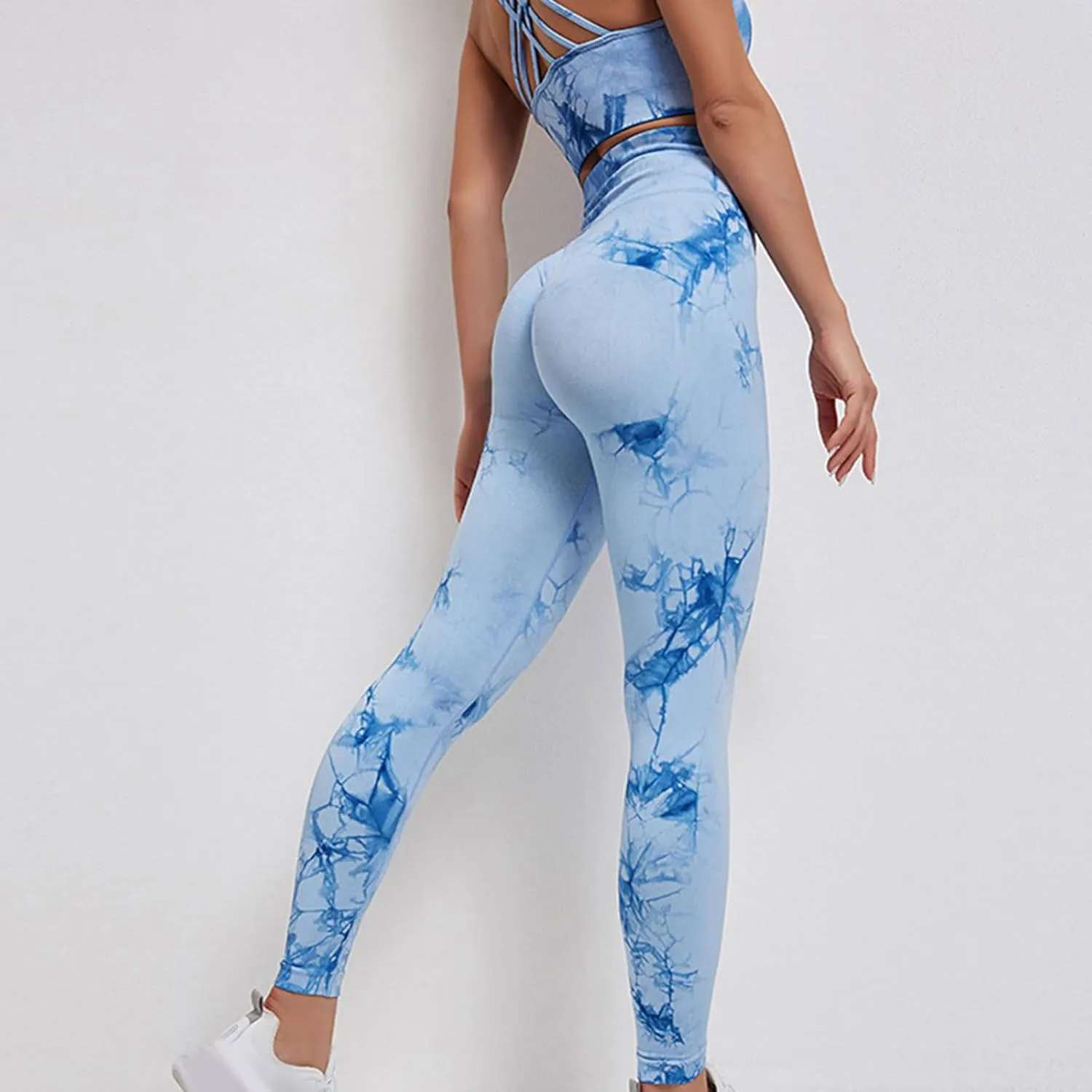 DASAYO Womens Leggings Trendy High Waist Tummy Control Seamless Yoga Pants Butt Lifting Workout Gym Activewear Leggings