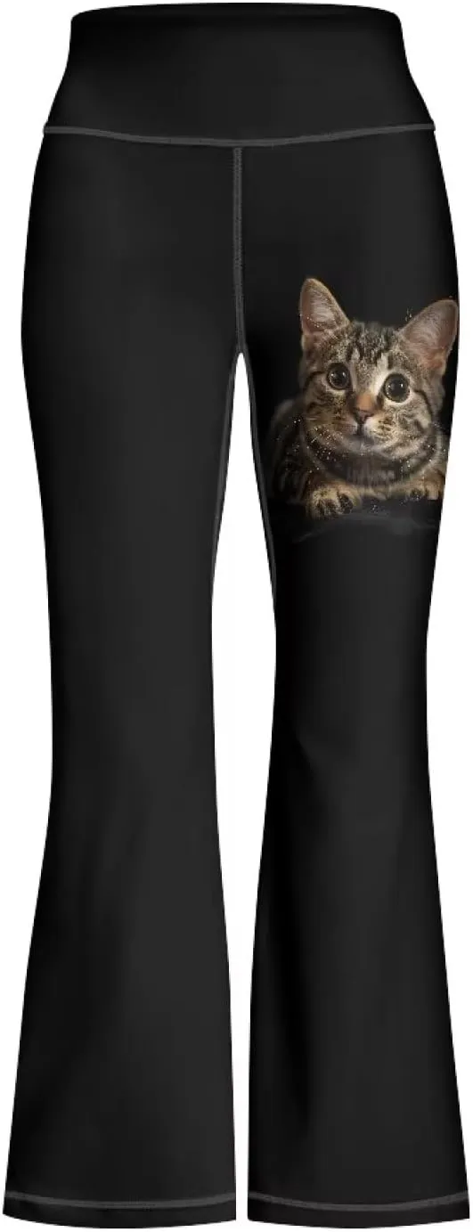 DISNIMO Girls Activewear Flare Leggings Wide Leg Yoga Pants Full Length Dance Tights School Uniform