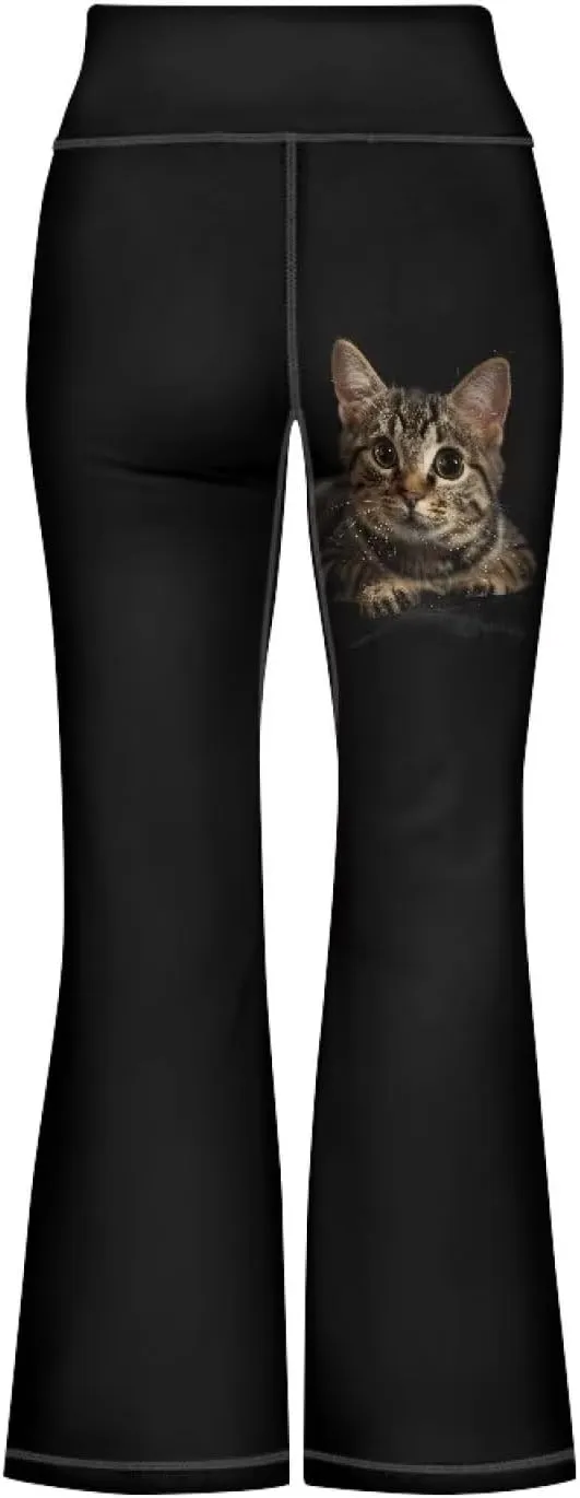 DISNIMO Girls Activewear Flare Leggings Wide Leg Yoga Pants Full Length Dance Tights School Uniform