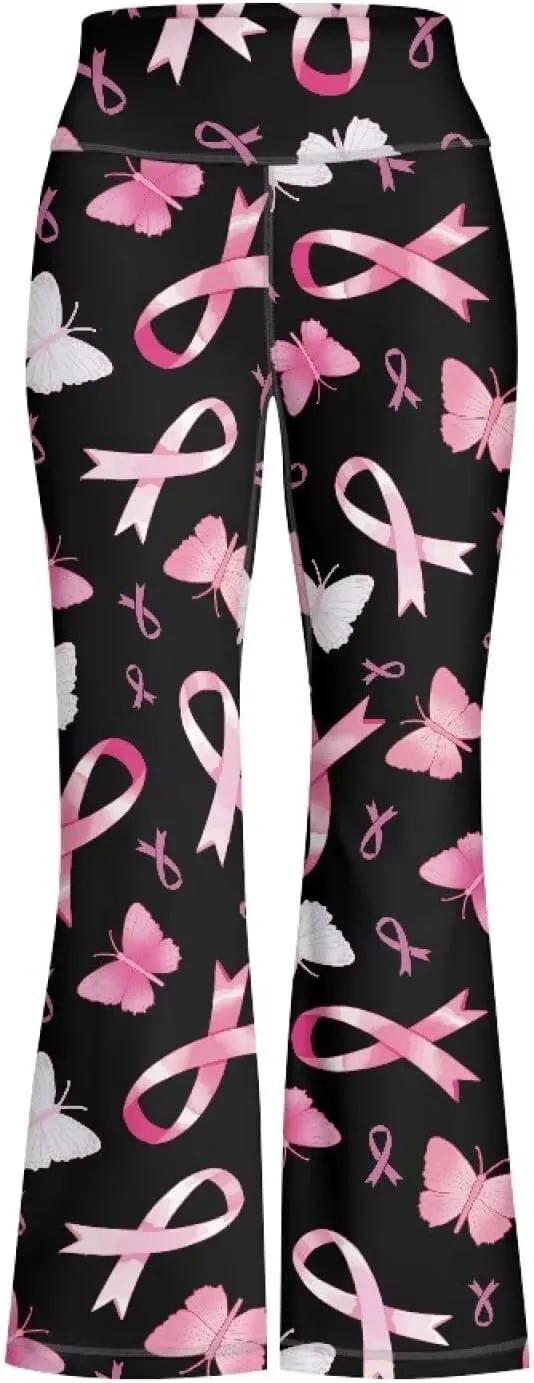 DISNIMO Girls Activewear Flare Leggings Wide Leg Yoga Pants Full Length Dance Tights School Uniform