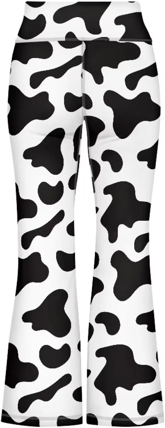 DISNIMO Girls Activewear Flare Leggings Wide Leg Yoga Pants Full Length Dance Tights School Uniform