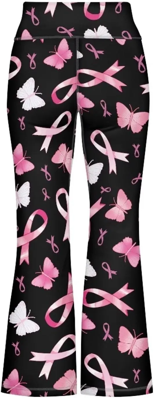 DISNIMO Girls Activewear Flare Leggings Wide Leg Yoga Pants Full Length Dance Tights School Uniform