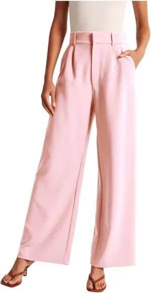Dress Pants Women Business Casual Office Work Pants Premium Stretch Yoga Pants Straight Leg Bootcut Slacks Pants