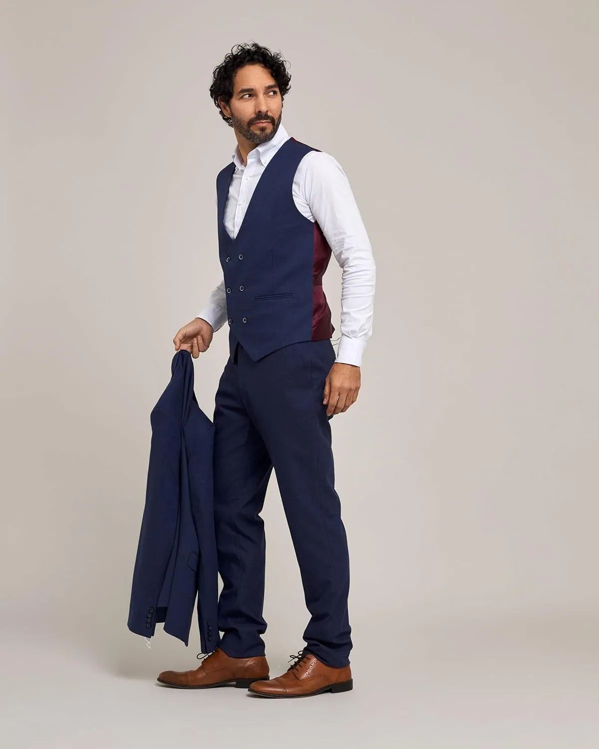 Elegant Men's Slim Fit Suits Separates-Suit Jacket & Slim Dress Pants. 3 Piece Men's Suits, Wedding Suits