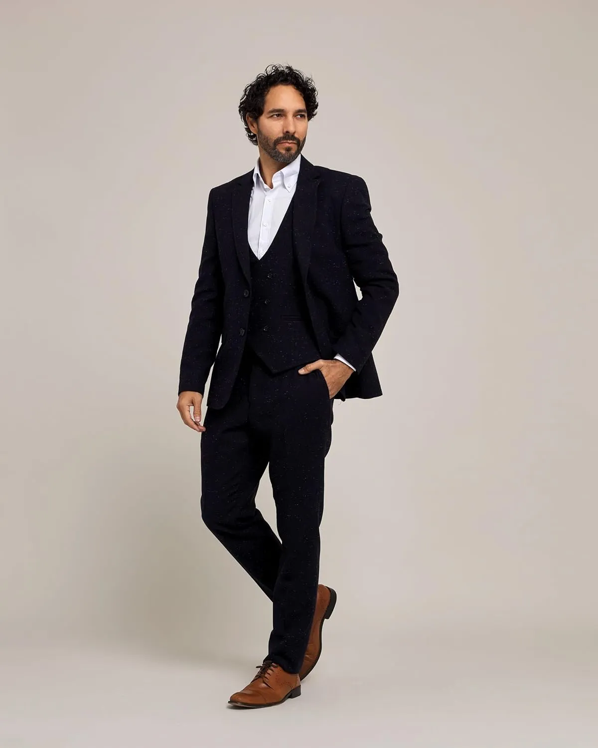 Elegant Men's Slim Fit Suits Separates-Suit Jacket & Slim Dress Pants. 3 Piece Men's Suits, Wedding Suits
