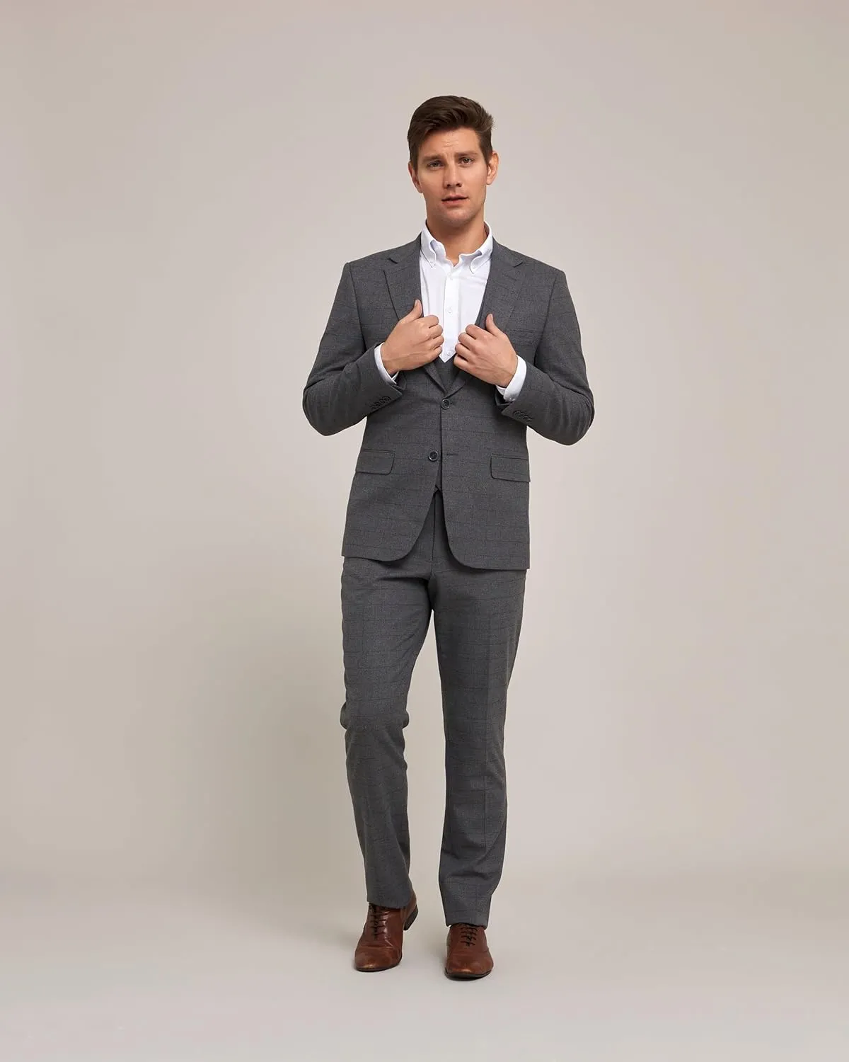 Elegant Men's Slim Fit Suits Separates-Suit Jacket & Slim Dress Pants. 3 Piece Men's Suits, Wedding Suits